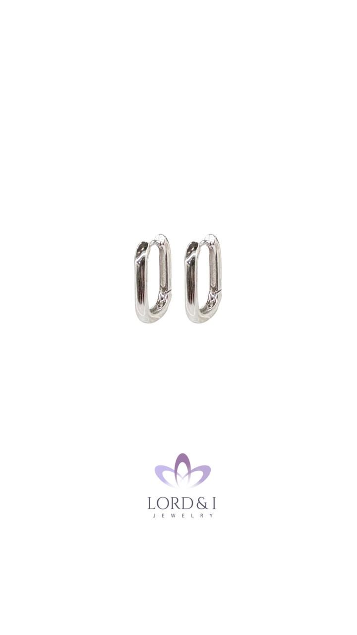 Argollas lisas plateadas