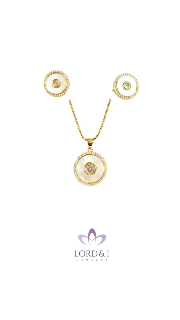 Set circulo de Madreperla