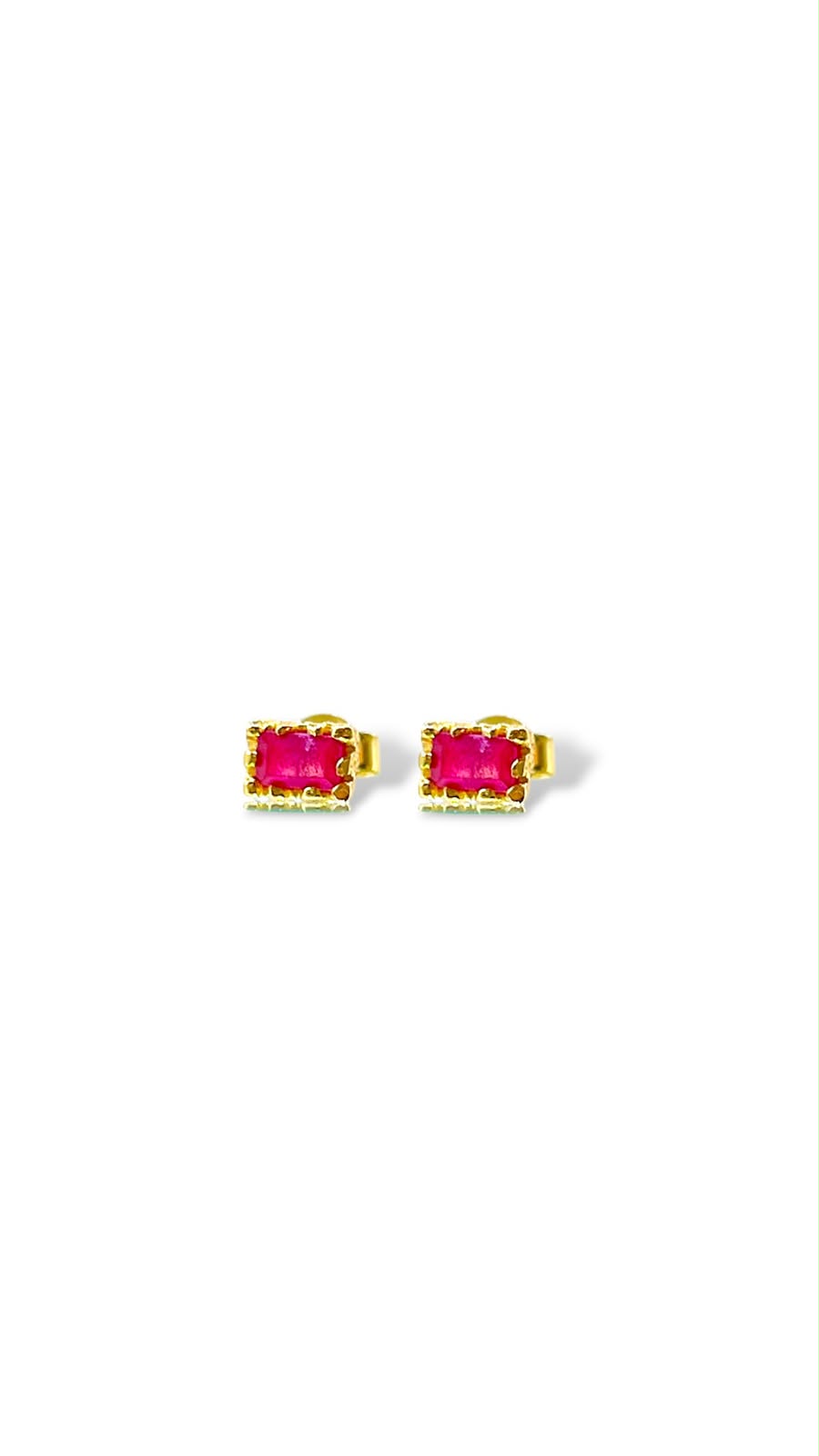Aretes con gema Cuarzo