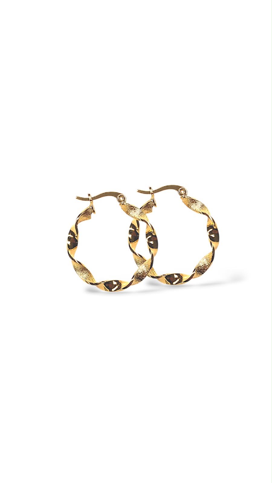 Argollas twist delgaditas